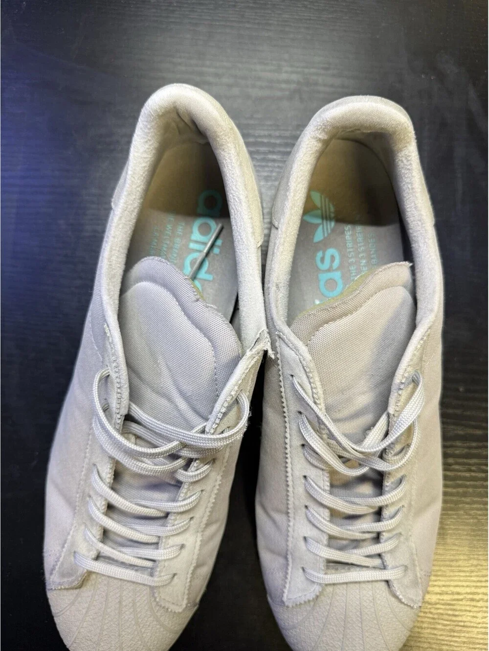 Adidas Originals Superstar Triple Grey Shoes in RARE Size 11 Men's GY0637
